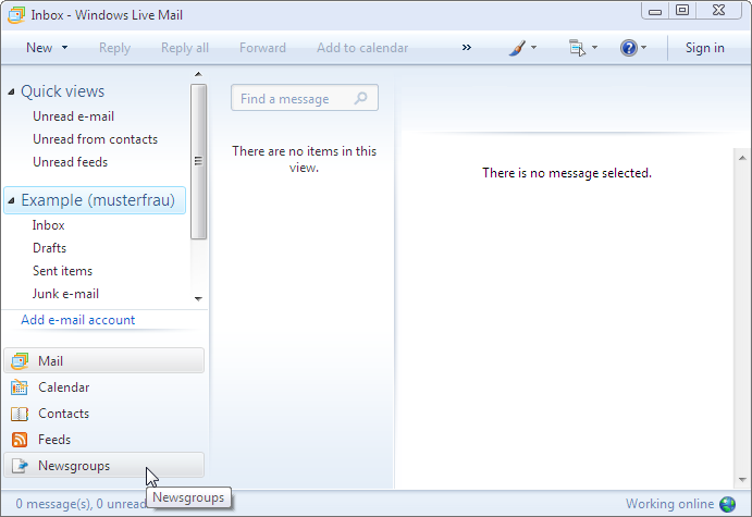 windows live mail configuration